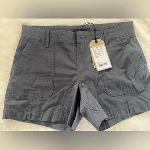 Prana Elle Short 5”.  Size 8.  Color Chalkboard. New with tags.